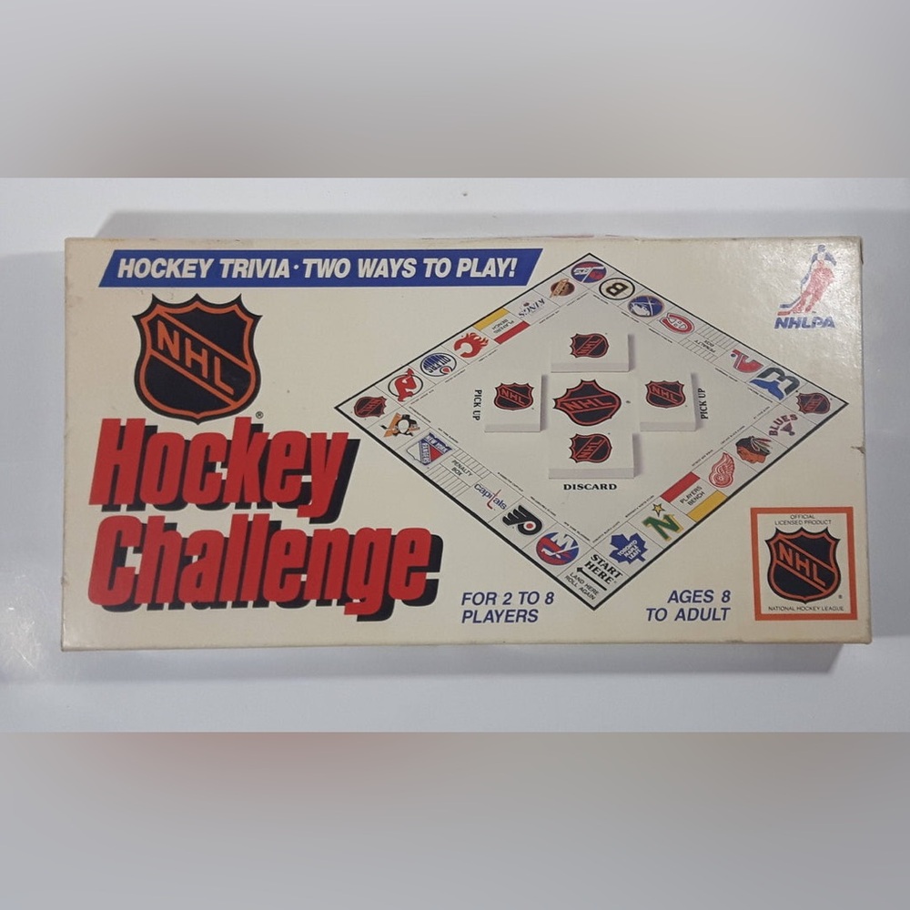 NHL Hockey Challenge Board Game, Trivia and Strategy Game